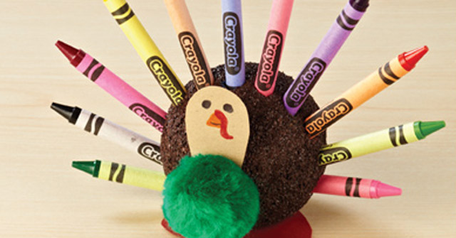 Crayon Turkey Tutorial