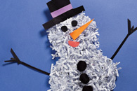 Shredded Snowman Tutorial