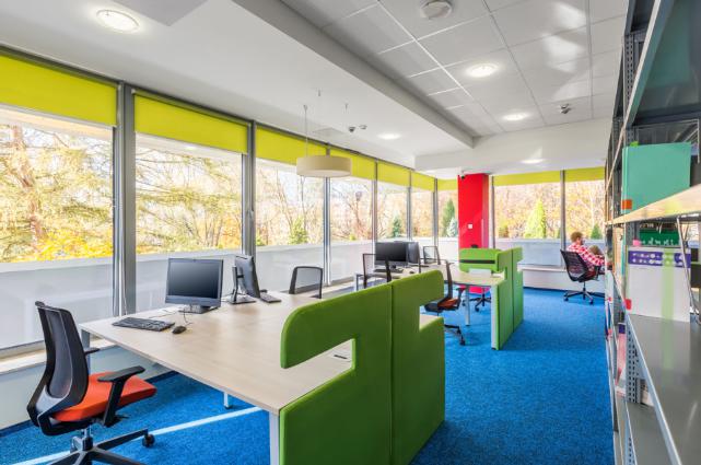 Colorful office space
