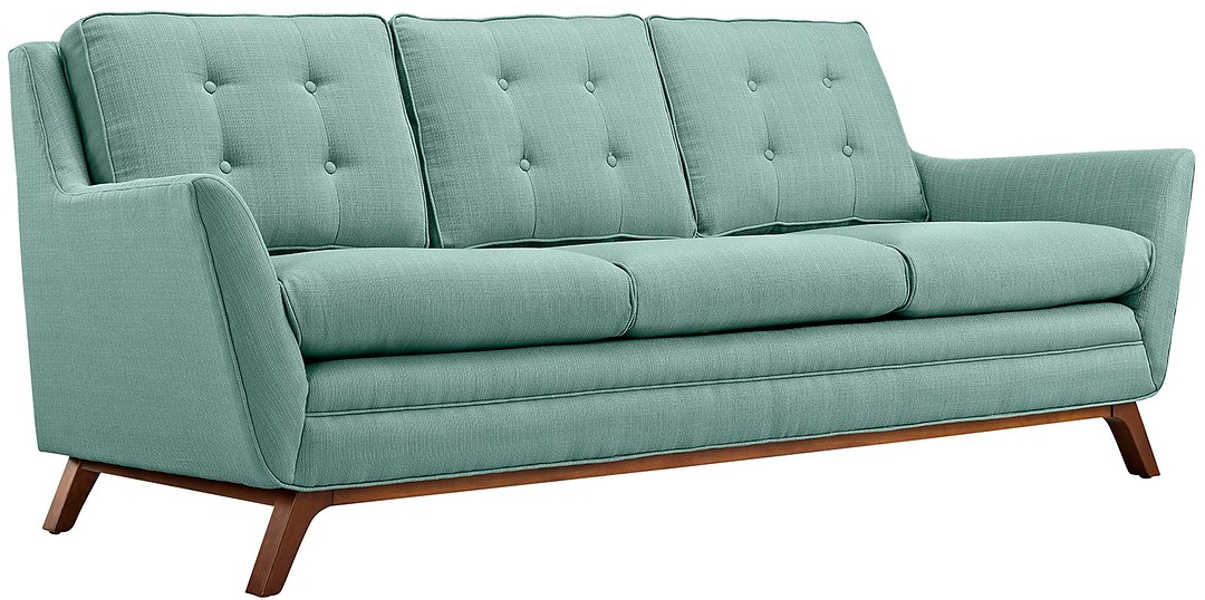 Modway Beguile Fabric Sofa, Blue