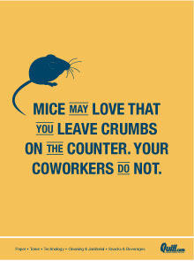 Mice love crumbs