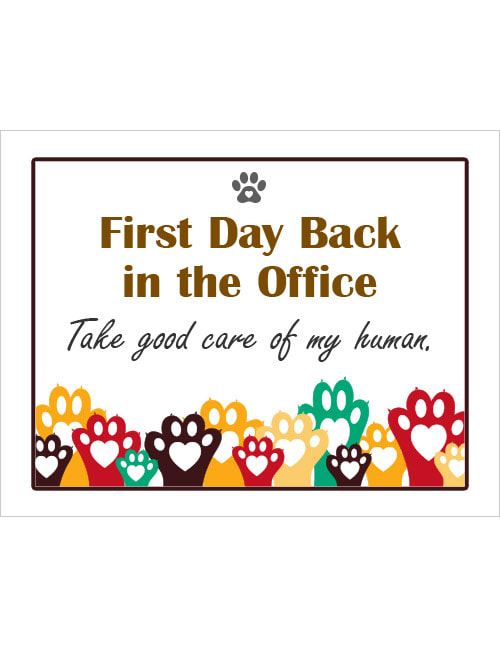 first day back pets sign