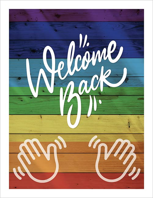 Co-worker Appreciation welcome back rainbow