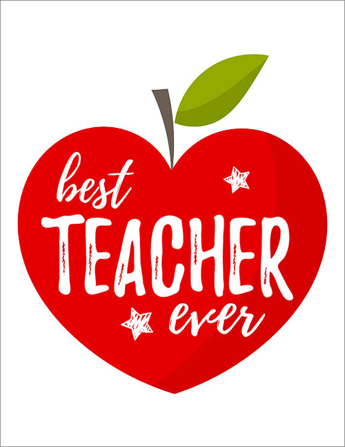 Teacher Appreciation apple