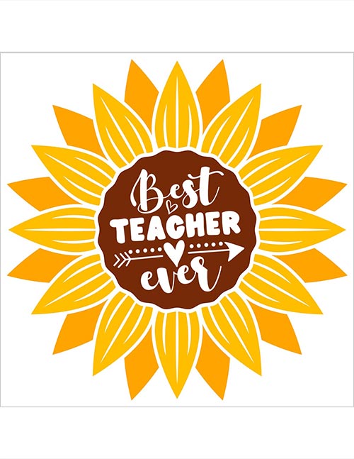 Teacher Appreciation sunflower