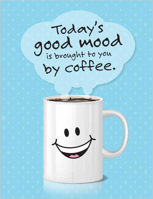 Office morale–coffee good mood