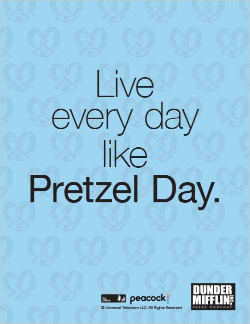 Office morale–The Office pretzel day