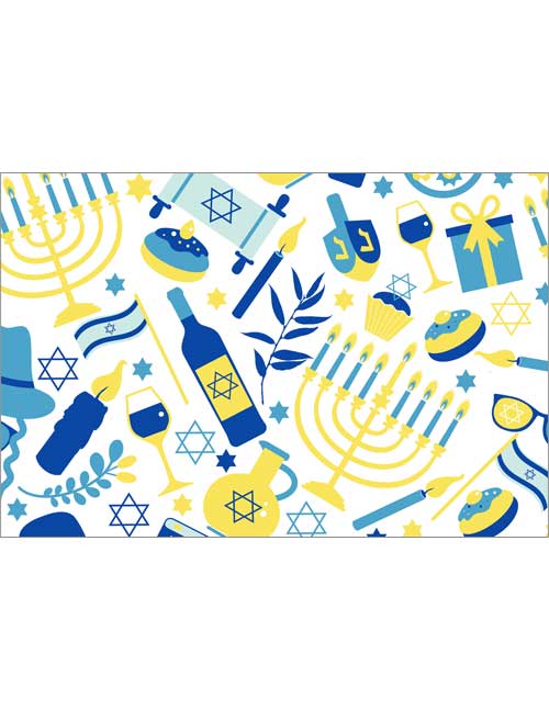 backgrounds hanukkah-illustrated
