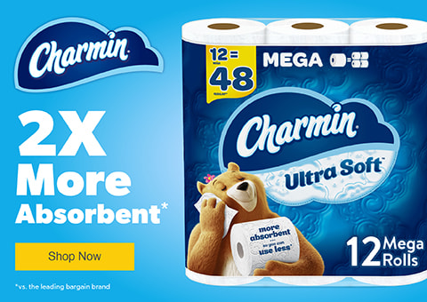 Charmin | 2X more absorbent