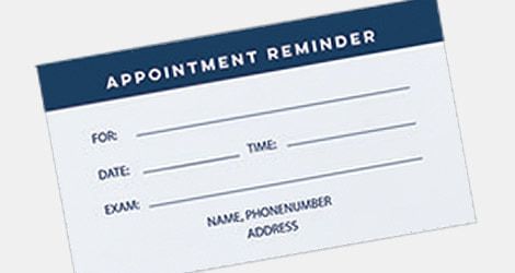 1 & 2 Color Appointment Cards
