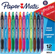 Image of Paper Mate Profile Retractable Ballpoint Pen