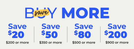 Buy more, save more banner