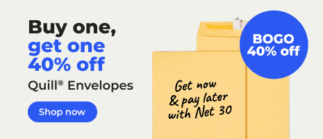 Buy one, get one 40% off Quill® Envelopes