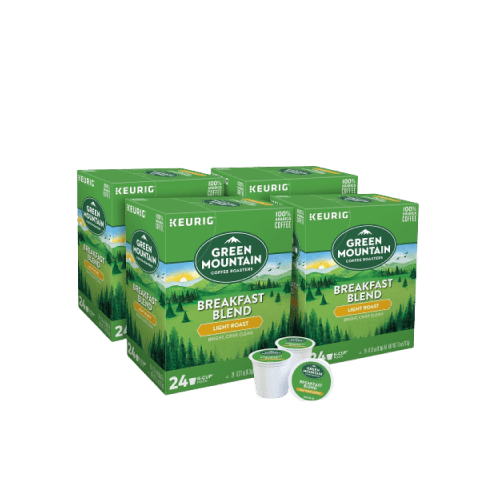 Green Mountain Breakfast Blend Coffee Keurig® K-Cup® Pods, Light Roast, 96/Carton (6520)