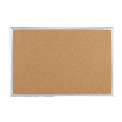Quill Brand® Standard Durable Cork Bulletin Board, Aluminum Frame, 3'W x 2'H (28335-CC)