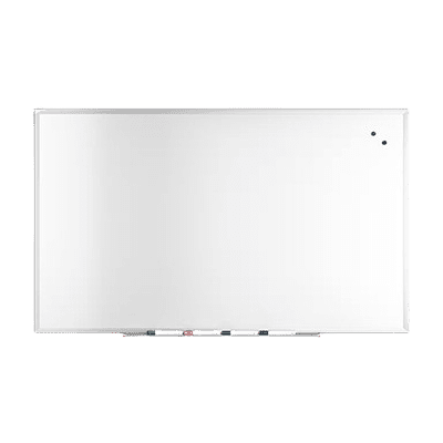 TRU RED™ Magnetic Steel Dry Erase Board, Satin Frame, 5' x 3' (TR61176)