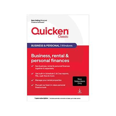 Quicken Classic Business & Personal for 1 User, Windows/Android/iOS, Download (170478)