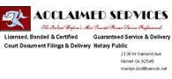 Acclaimed Services-Process Server & Notary Public logo