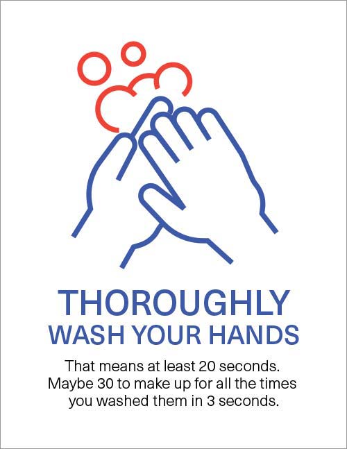 Bold Handwashing sign