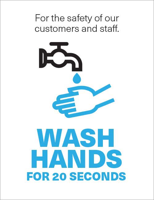 Direct Handwashing sign