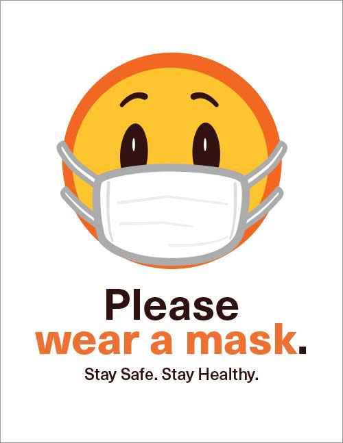 Emoji Safe & sign; Healthy Masks