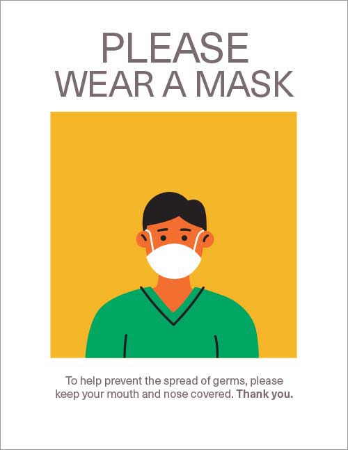 Illustrated Masks sign