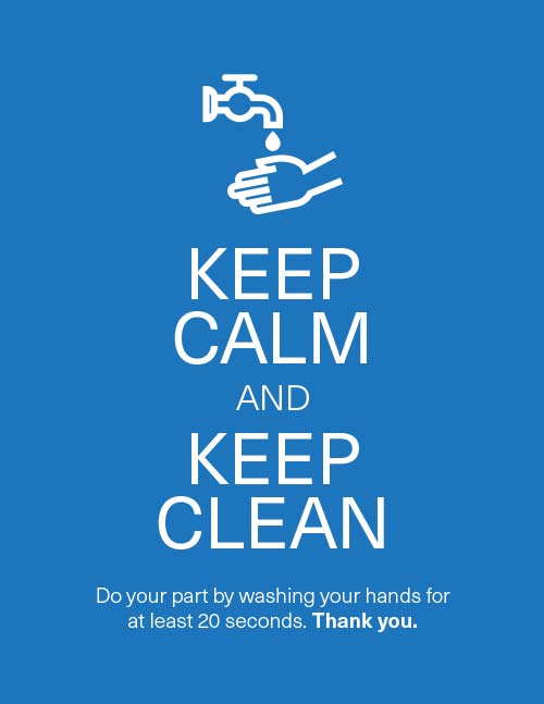 Keep Calm Handwashing sign
