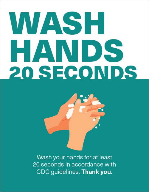 Simple Handwashing sign