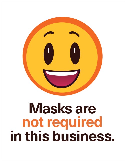 Emoji no mask sign