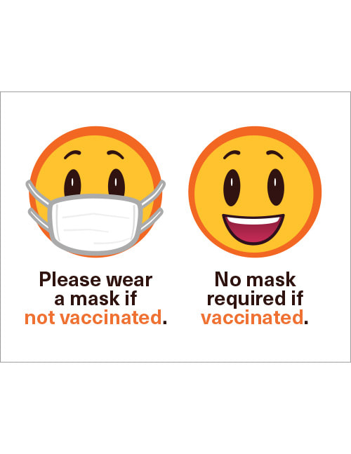 Emoji vaccine sign