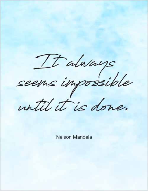 Office morale–positive Nelson Mandela quote