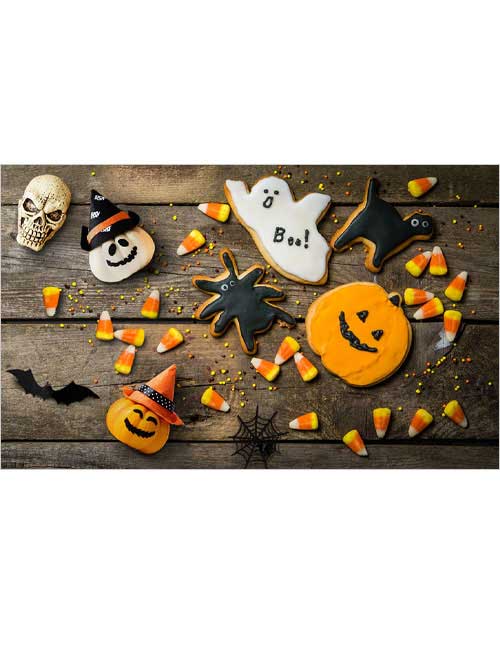 Cookies Halloween background
